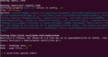 Testing Javascript Headless with QUnit and Phantomjs
